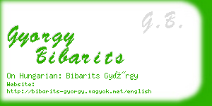 gyorgy bibarits business card